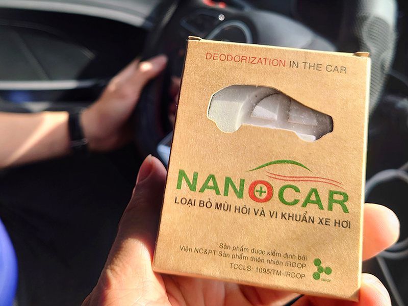 Viên nano khử mùi diệt khuẩn ô tô Nanocar sả chanh